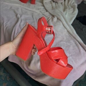 Nine West platform heel, size 6